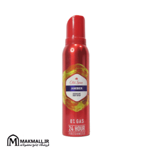 اسپری بدن Old Spice Amber با رایحه میوه‌های سیاه و وانیل - Old Spice Amber Black Berries & Vanilla