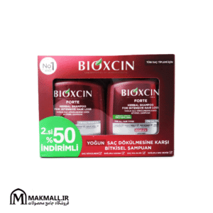 شامپو ضد ریزش موی بیوکسین فورته پک دو عددی | Bioxcin Forte Herbal Shampoo For Intensive Hair Loss Twin Pack