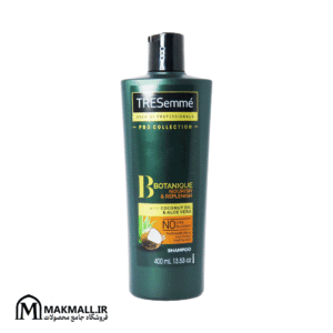 شامپو ترزمه بوتانیک با روغن نارگیل و آلوئه‌ورا 400 میل | TRESemmé Botanique Nourish & Replenish Shampoo 400ml