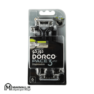 تیغ دورکو پیس 3 یکبار مصرف 6 عددی مردانه | DORCO PACE 3 Disposable Razor 6 Pack