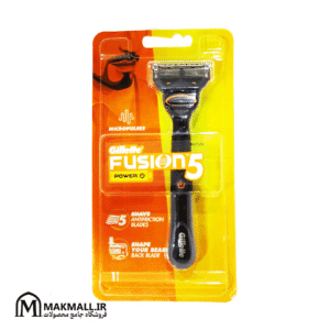 تیغ ژیلت فیوژن5 پاور مردانه 5 لب با میکروپالس | Gillette Fusion5 Power Razor
