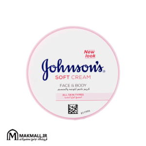 کرم مرطوب‌کننده صورت و بدن جانسون 24 ساعته | Johnson’s Soft Cream Face & Body 24h 200ml