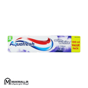 خمیر دندان آکوافرش اکتیو وایت سفیدکننده 100 میل | Aquafresh Active White Toothpaste