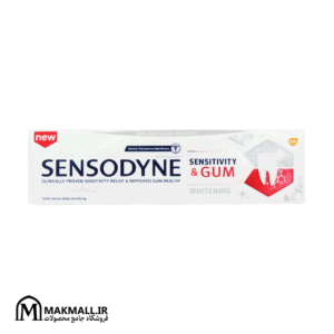 خمیر دندان سنسوداین سفیدکننده حساس و محافظت لثه | Sensodyne Daily Dual Relief Sensitivity & Gum Whitening Toothpaste 75ml