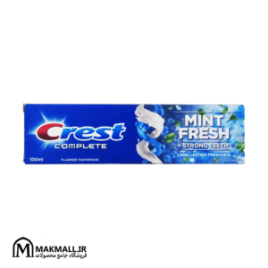خمیر دندان کرست کامپلیت مینت فرش تقویت کننده دندان | Crest Complete Mint Fresh Strong Teeth Long Lasting Freshness Fluoride Toothpaste 100ml