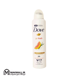 اسپری ضدتعریق داو گریپ فروت و علف لیمو 250 میل | Dove Go Fresh Grapefruit & Lemongrass Anti-perspirant Spray 250ml