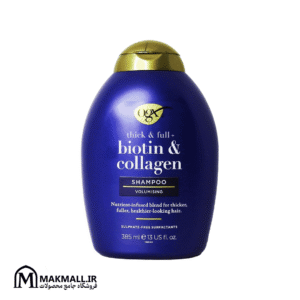 شامپو بیوتین کلاژن OGX حجم‌دهنده | OGX Thick & Full Biotin Collagen Volumizing Shampoo 385ml