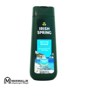 شامپو بدن لایه بردار ایریش اسپرینگ Active Scrub 591 میل | Irish Spring Moisturizing Face & Body Wash