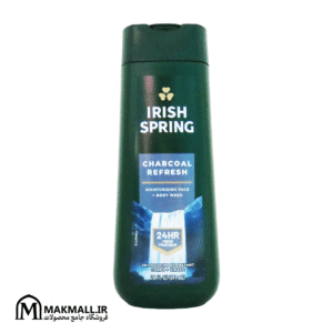 شامپو بدن ایریش اسپرینگ CHARCOAL REFRESH مرطوب کننده صورت و بدن 591 میل | Irish Spring Charcoal Refresh