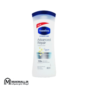 لوسیون بدن وازلین ادونست ریپیر بدون عطر 400 میلی‌لیتر | Vaseline Intensive Care Advanced Repair Fragrance Free Body Lotion
