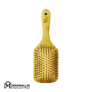 برس چوبی بامبو مستطیلی ایتال | Ital Rectangular Bamboo Paddle Hair Brush