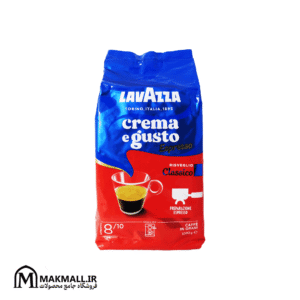 قهوه لاوازا کرما گوستو اسپرسو ریسوگلیو کلاسیکو 1000 گرم | Lavazza Crema e Gusto Espresso Risveglio Classico 1000g | درجه رست 8 از 10