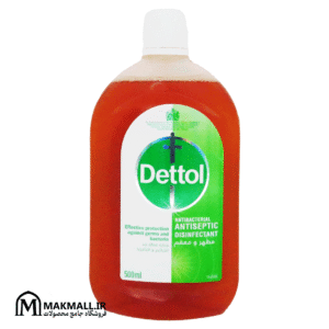 مایع ضدعفونی کننده دتول (Dettol) ۵۰۰ میلی‌لیتر | آنتی‌باکتریال و آنتی‌سپتیک