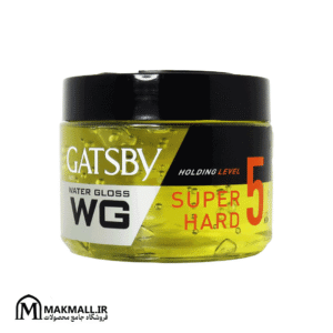 ژل مو گتسبی واتر گلاس سوپر هارد سطح ۵ نگه‌داری ۳۰۰ گرم | Gatsby Water Gloss WG Holding Level Super Hard 5 300g
