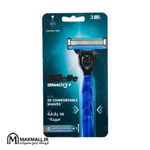 تیغ ژیلت مچ 3 سه لب مردانه با یک عدد یدک | Gillette Mach 3 Triple Blade Razor with Cartridge