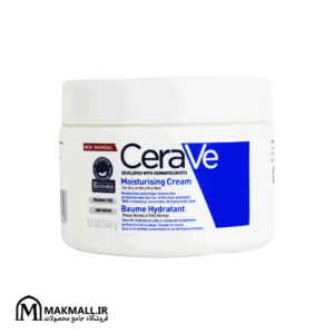 کرم مرطوب کننده صورت و بدن سراوی مناسب پوست خشک تا خیلی خشک ۳۴۰ گرم | CeraVe Moisturising Cream for Dry to Very Dry Skin 340g