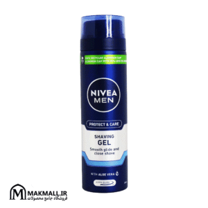 ژل اصلاح نیوا من پروتکت اند کر 200 میل | Nivea Men Protect & Care Shaving Gel 200ml