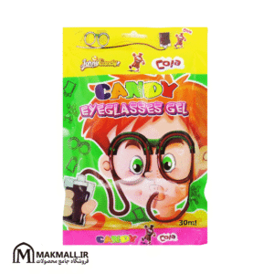 نوشیدنی ژله‌ای عینکی طعم کولا جانی کندی 30 میلی‌لیتر | Johny Candy Eyeglasses Gel Drink Cola 30ml