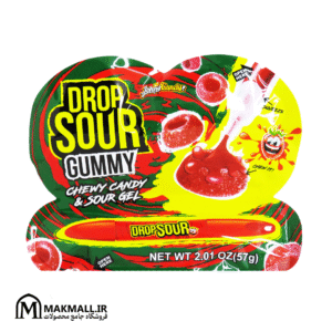 پاستیل ترش جانی کندی Drop Sour وزن 57 گرم | Johny Candy Drop Sour Gummy Chewy & Sour Gel 57g