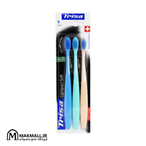 مسواک کامپکت سافت نرم سه عددی تریزا | Trisa Compact Soft Toothbrush Pack of 3