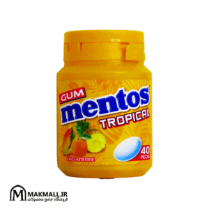 آدامس منتوس تروپیکال بدون شکر ۴۰ عددی | Mentos Tropical Sugarfree Gum 40 Pieces
