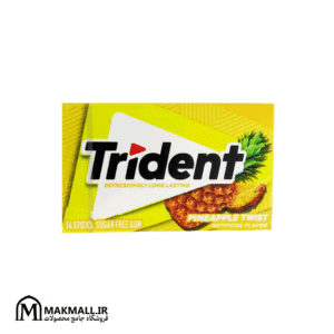 آدامس تریدنت آناناسی بدون قند ۱۴ عددی | Trident Pineapple Twist Sugar Free Gum 14 Sticks