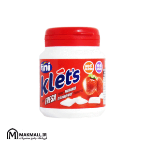 آدامس فینی کلتز توت فرنگی بدون شکر ۱۰۰ گرمی | Fini Klet’s Fresa Strawberry Sugar Free Gum 100g