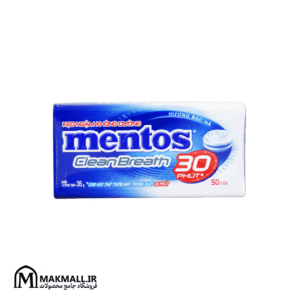 قرص نعنایی منتوس کلین برث بدون شکر ۳۵ گرمی | Mentos Clean Breath Mint Sugar Free 35g 50pcs