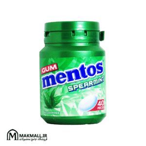 آدامس منتوس نعنای سبز بدون شکر ۴۰ عددی | Mentos Spearmint Sugar Free Gum 40pcs