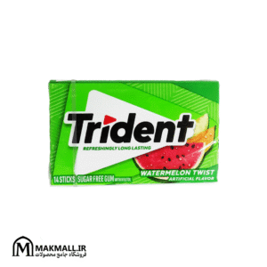 آدامس تریدنت هندوانه‌ای بدون قند 14 عددی | Trident Watermelon Twist Sugar Free Gum 14 Sticks