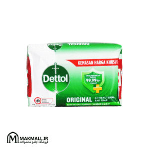 صابون آنتی‌باکتریال دتول اورجینال ۱۰۰ گرم | Dettol Original Antibacterial Bar Soap 100g