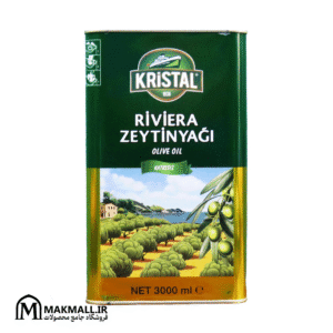 روغن زیتون کریستال 3 لیتری بدون افزودنی | Kristal Riviera Olive Oil 3L
