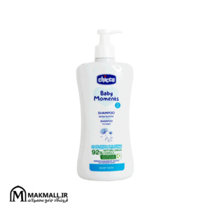 شامپو کودک بدون اشک چیکو با کالندولا و فرمول 92٪ طبیعی 500 میل | Chicco Baby Moments No-Tears Shampoo Calendula 92% Natural Origin 500ml