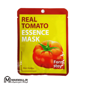 ماسک ورقه ای صورت فرم استوی عصاره گوجه فرنگی تغذیه کننده و روشن کننده | Form Stoy Real Tomato Essence Facial Mask