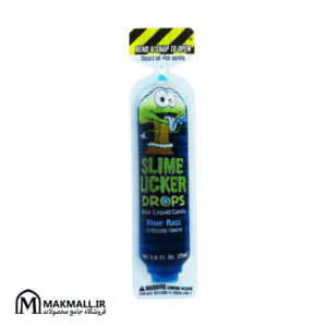 آبنبات مایع ترش اسلایم لیکر با طعم توت آبی 25 میلی لیتر | Slime Licker Drops Sour Liquid Candy Blue Razz 25ml