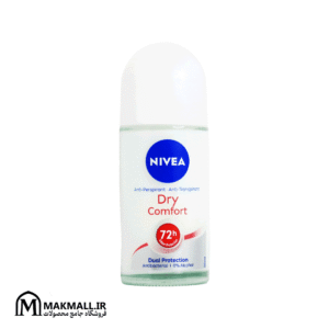 مام رول ضدتعریق نیوآ درای کامفورت 72 ساعته بدون الکل 50 میل | Nivea Dry Comfort 72h Antiperspirant Roll-On 50ml