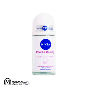 مام رول ضدتعریق زنانه نیوا پرل اند بیوتی ۷۲ ساعته ۵۰ میل | NIVEA Pearl & Beauty 72h Anti-Perspirant Roll-On 50ml