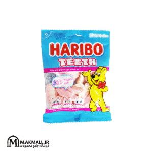 پاستیل هاریبو طرح دندان 80 گرمی | Haribo Teeth Jelly Gum 80g