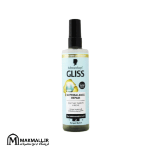 اسپری دوفاز مغذی و ترمیم‌کننده گلیس نوتری‌بالانس | Schwarzkopf Gliss Nutribalance Repair Leave-In Spray