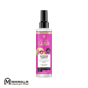 اسپری دو فاز گلیس مخصوص موهای بلند و آسیب‌دیده 200 میل | Schwarzkopf Gliss Supreme Length 200ml