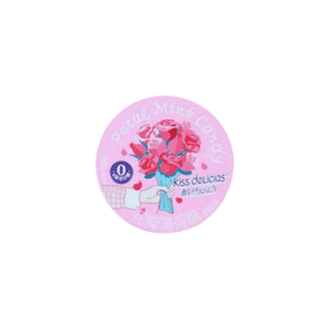 ابنبات کیس دلیشز پتال مینت رز 50 گرم | Kiss Delicias Petal Mint Rose Candy 50g