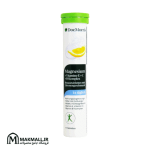 قرص جوشان دکتر موریس منیزیم + ویتامین E و C و B کمپلکس | DocMorris Magnesium Effervescent 14 Tablets