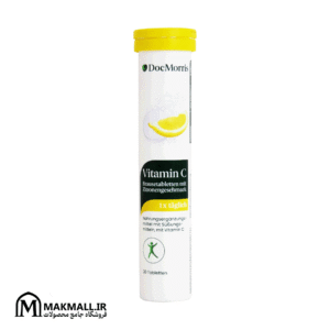 قرص جوشان دکتر موریس ویتامین C طعم لیمو | DocMorris Vitamin C Effervescent 20 Tablets