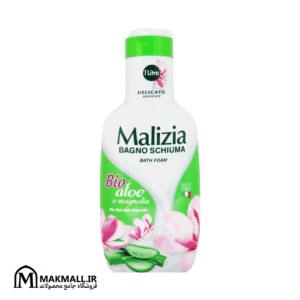 شامپو بدن مالزیا بیو آلوئه و مگنولیا 1000 میل | Malizia Bath Foam Bio Aloe & Magnolia 1000ml