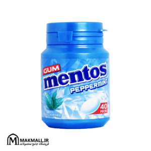 آدامس منتوس نعنایی بدون قند 40 عددی 56 گرم | Mentos Sugar-Free Peppermint Gum 56g