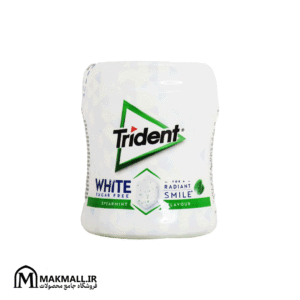 آدامس تریدنت وایت بدون قند 68 گرمی | Trident White Spearmint Sugar-Free Gum 68g