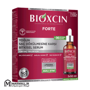 سرم مو بیوکسین فورت منتول 3 عددی | Bioxcin Forte Menthol Serum 3x50ml