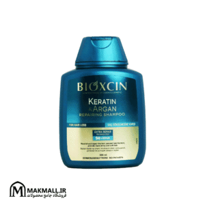 شامپو بیوکسین کراتین و آرگان ضد ریزش و ترمیم‌کننده مو 300 میل | Bioxcin Keratin & Argan Repairing Shampoo for Hair Loss 300ml