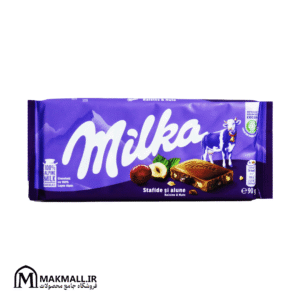 شکلات شیری میلکا با مغز فندوق و کشمش 90 گرم | Milka Raisins & Nuts Chocolate Bar 90g