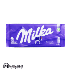 شکلات شیری میلکا 90 گرم | Milka Alpine Milk Chocolate Bar 90g